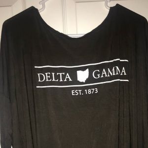Delta gamma quarter length t-shirt